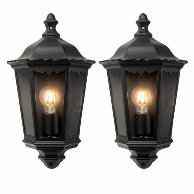 Adelhard Black 42.5cm H Outdoor Wall Lantern