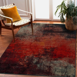 OWEN TOGO Abstraction Red Rug