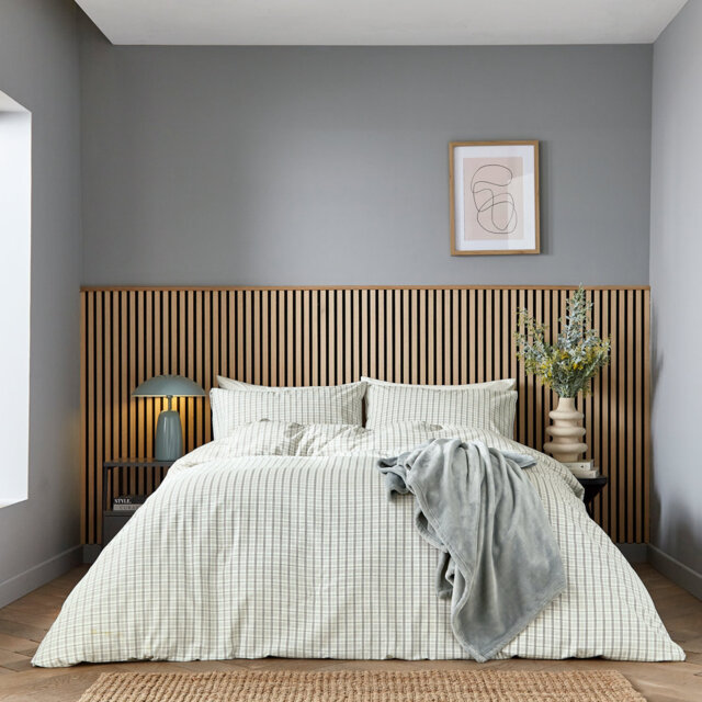 Tranquil Check Duvet Cover Set