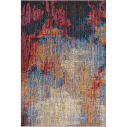 Johnston Looped Blue/Rust Rug