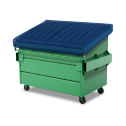 Heavy Duty Multipurpose Outdoor Dumpster Cover, Durable & UV Resistant Waterproof Trash Can Cover