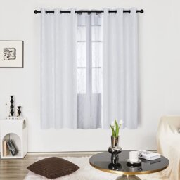 Senath Dotted Line Foil Printed Room Darkening Thermal Curtains