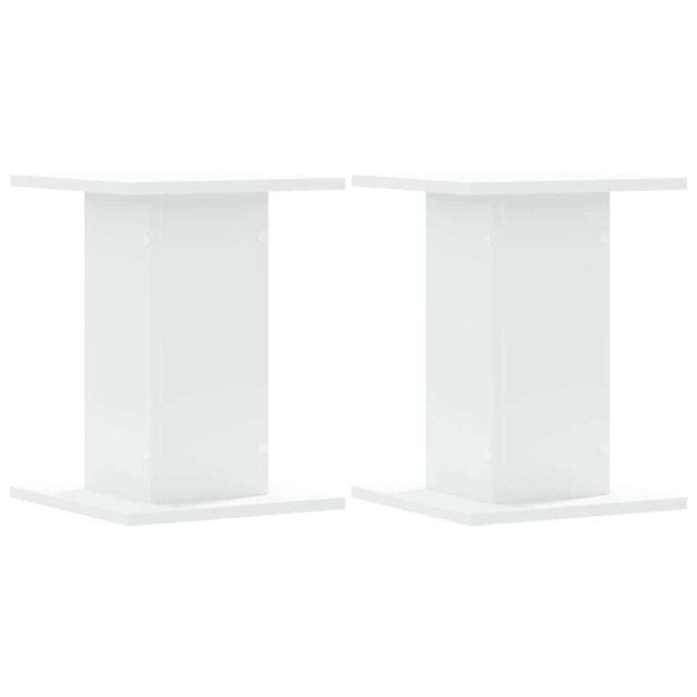 Speaker Stands Living Room Speaker Floor Stand 2 Pcs Engineered Wood