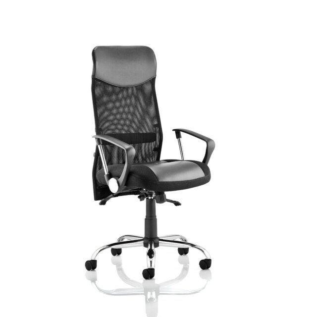 Genuine Leather Executive Chair with Headrest