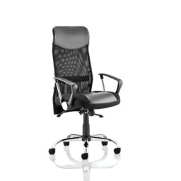 Genuine Leather Executive Chair with Headrest