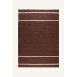 Lamaj Flatweave Wool Brown/White Rug