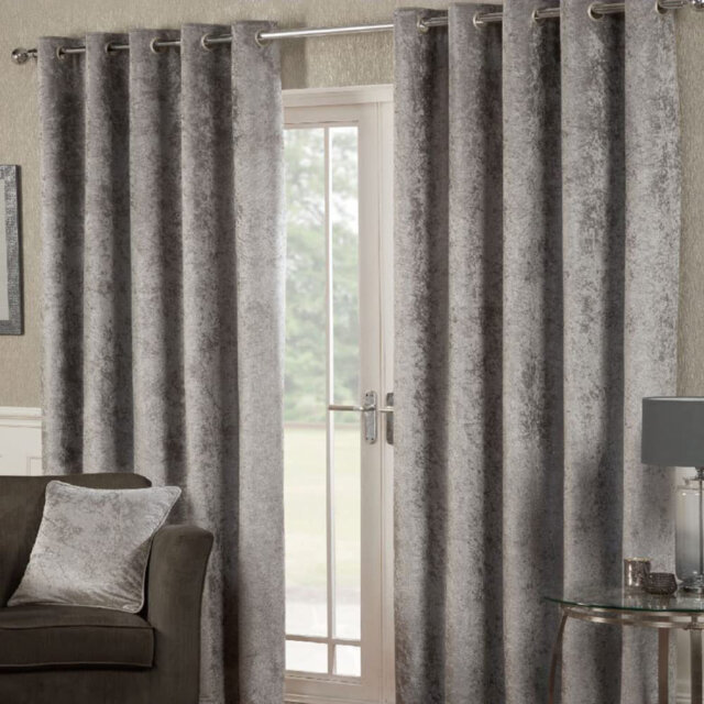 Eleanora Crushed Velvet Eyelet Panels