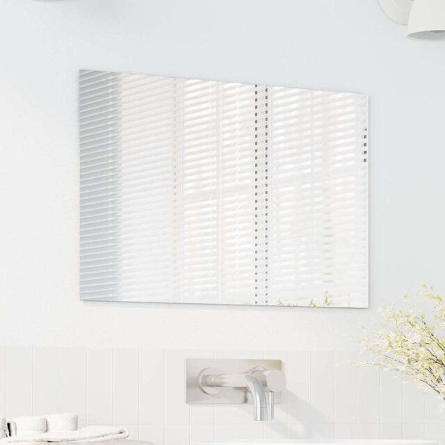 Wall Mirror Tempered Glass Modern Living Room Bathroom Decor For Indoor