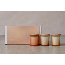Scented Jar Candle with Glass Holder