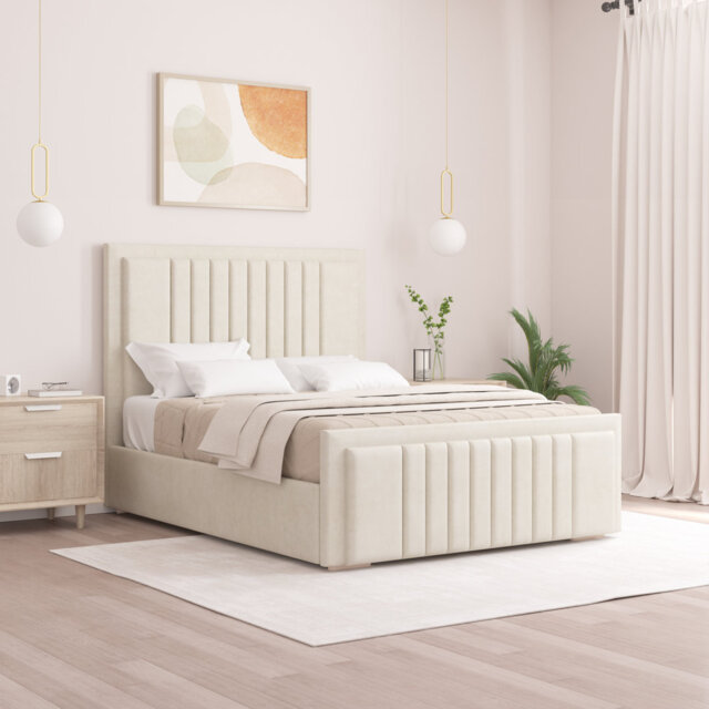 Alama Upholstered Panel Bed