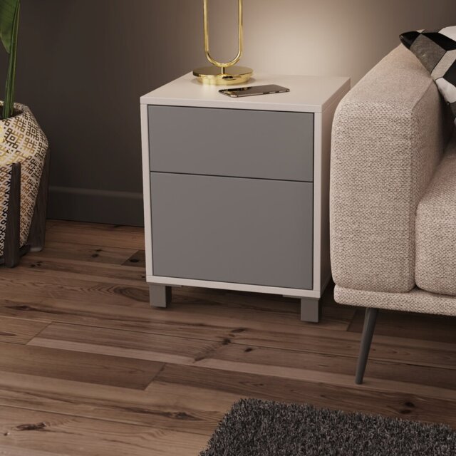Frank Olsen Smart Click Range End Table with Built-In Outlets