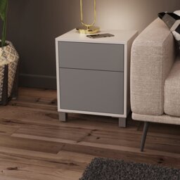 Frank Olsen Smart Click Range End Table with Built-In Outlets