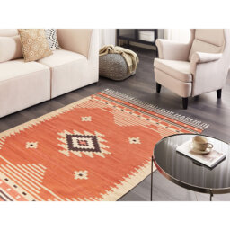 Devyn Aztec Handmade Orange Area Rug