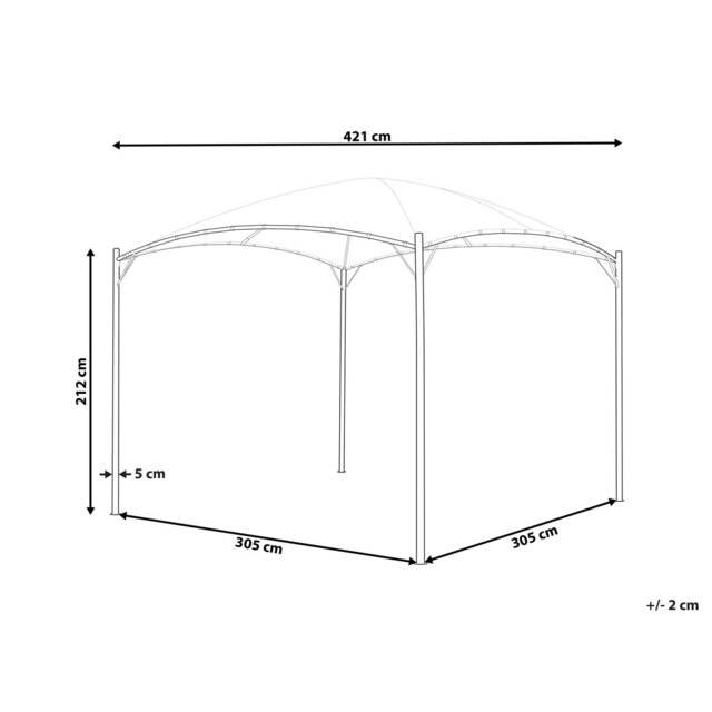 Avrianna 3m x 3m Metal Pop-up Gazebo