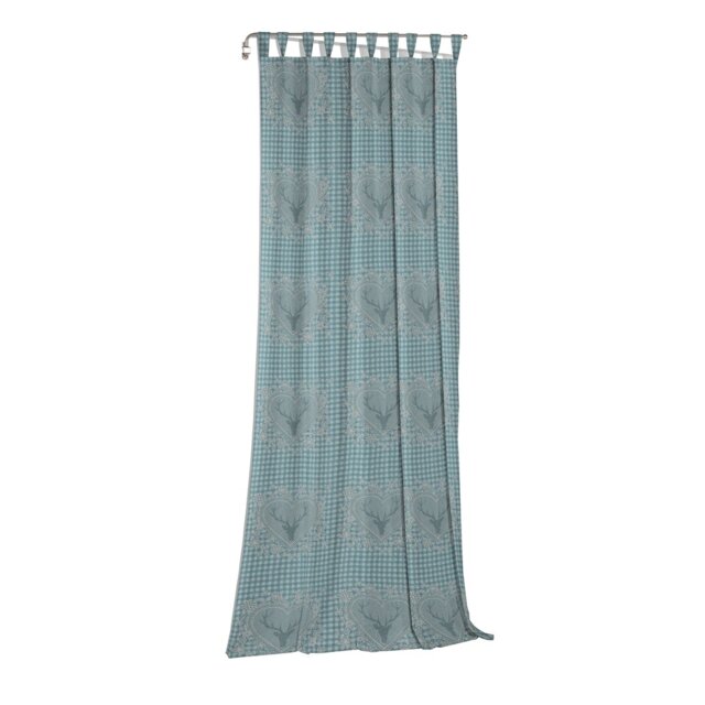 Devos Room Tab Top Curtain Single Panel, Opaque