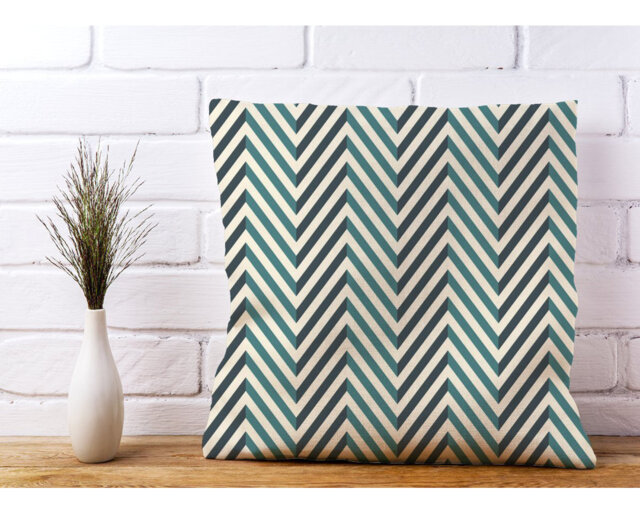 Chattahoochee Herringbone Chevron Scatter Cushion with Filling
