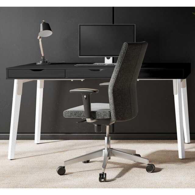 Kassandra Solid Wood Base Writing Desk