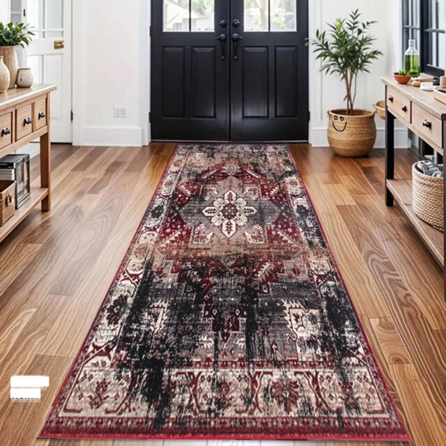 New Stylish Long Hallway Traditional Runner Rug  Bedroom Carpet Washable Rugs Kitchen Floor Mats