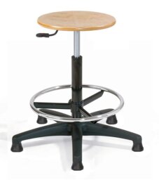 Adjustable Height Ergonomic Stool with Footrest