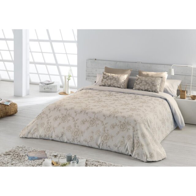 Cotton Blend No Pattern Duvet Cover Set with Pillowcases