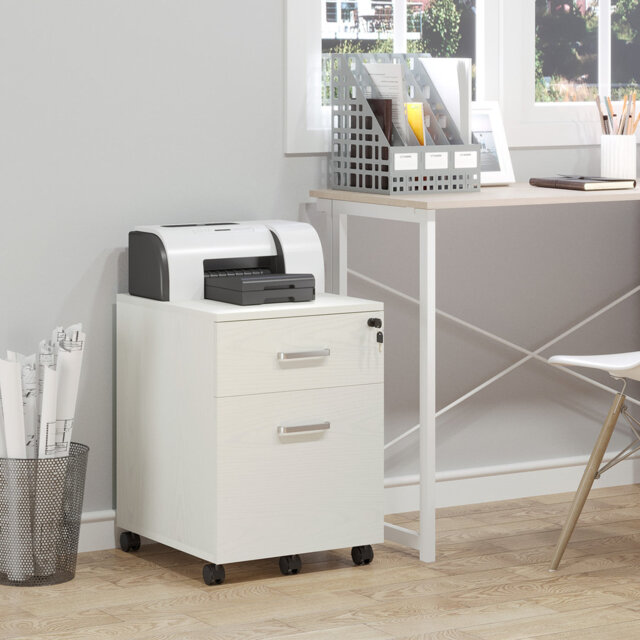 40cm Wide 2 -Drawer Mobile File Cabinet