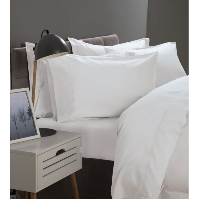 Plain Dye 400 TC Egyptian-Quality Cotton Sateen Pillow Case