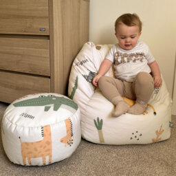 rucomfy Beanbags Snuggle Kids Bean Bag Chair - Small Armchair Beanbag Seat - Childrens Bedroom Furniture for Boys and Girls - Arrives with Filling - 5