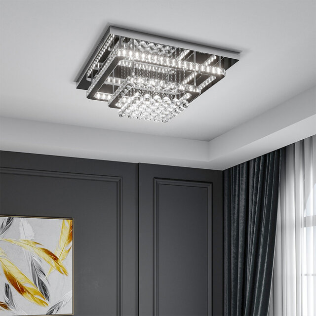 Fernly Glass LED Flush Mount