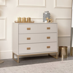 Airyona Iron 90.5cm W 3 - Drawer Chest of Drawers