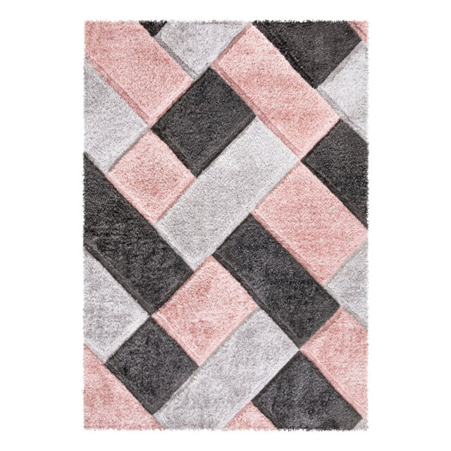 Geometric Design Thick Shaggy Rugs Soft Living Room Bedroom Carpet Fluffy Large Area Rugs
