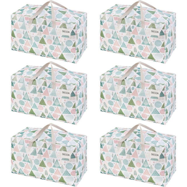 Moving Bags And Large Christmas Decoration Storage Bins With Lids. Alternative To Moving Boxes, Packing Supplies For College. Heavy Duty Totes Pastel