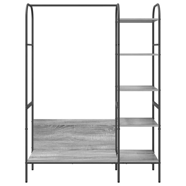 Clothes Rack With Shelf 120 X 44 X 160 Cm Engineered Wood