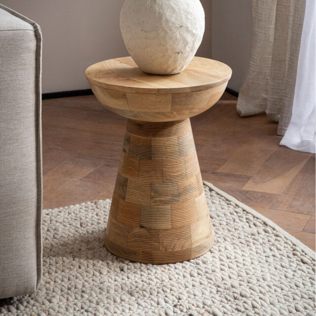 Solid Wood End Table