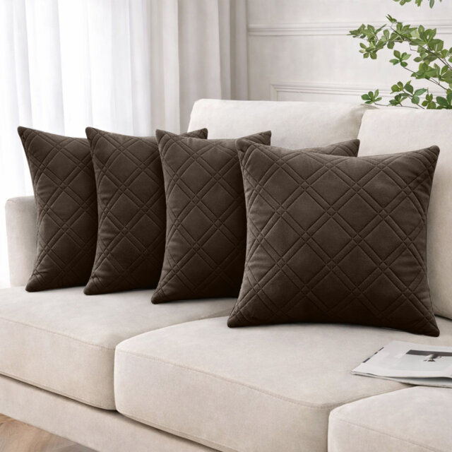 Geometric Square Throw Cushion Pad