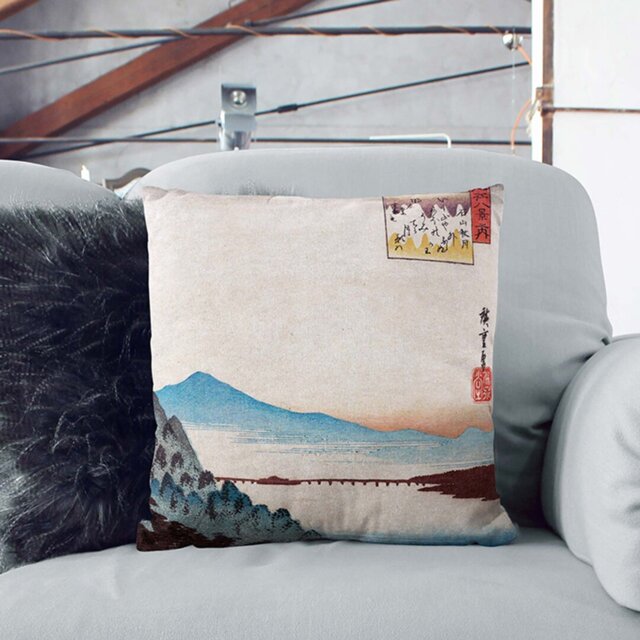 Autumn Moon at Ishiyama by Utagawa Hiroshige Cushion with Filling