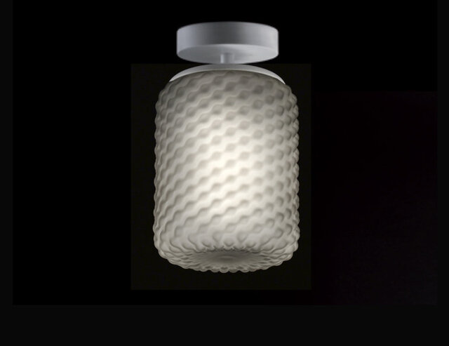 Domino Glass Semi Flush Mount