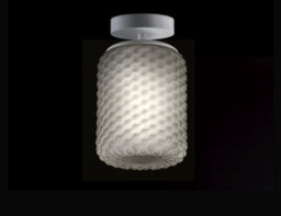 Domino Glass Semi Flush Mount