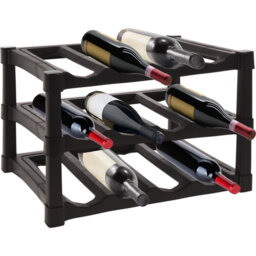 Tabletop Wine Bottle Rack Black