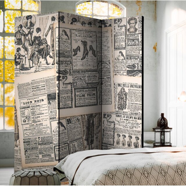 Craut Solid Wood Folding Room Divider