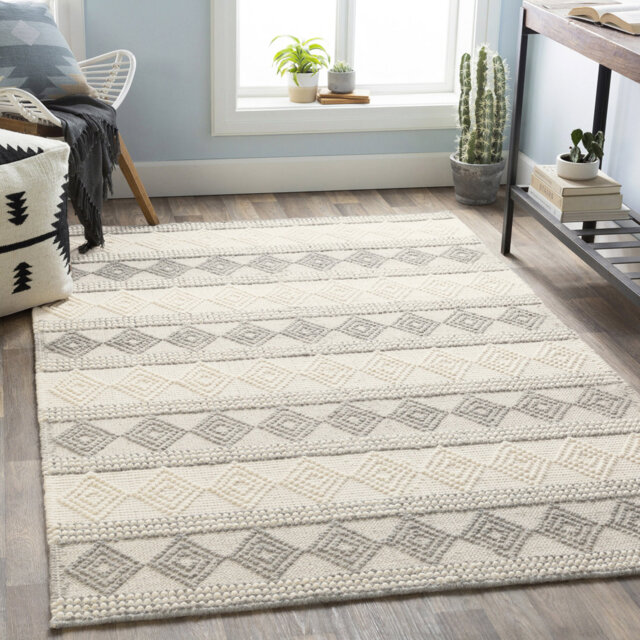 Hygge Textured Wool Hand Woven Area Rug
