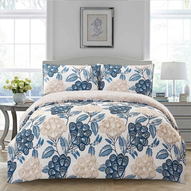 Cotton Duvet Cover Set with Pillowcases Included