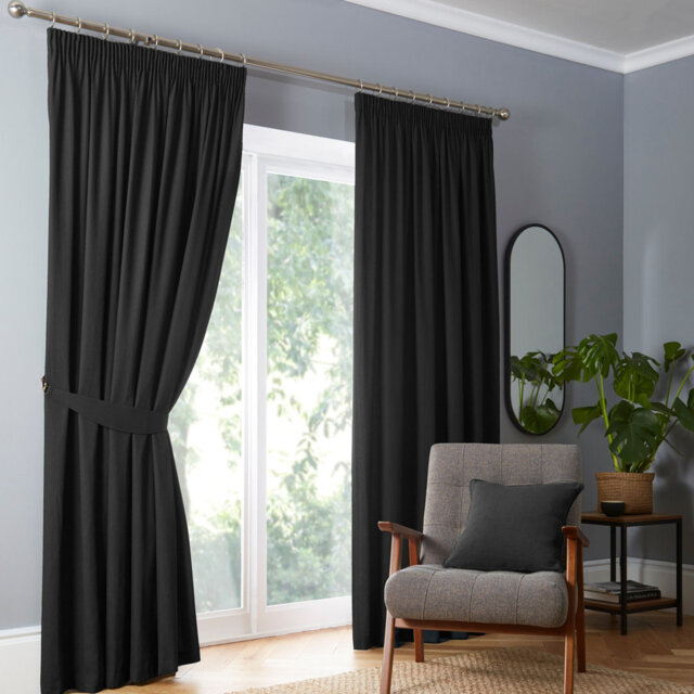 Dijon 100% Cotton Blackout Curtain Pair