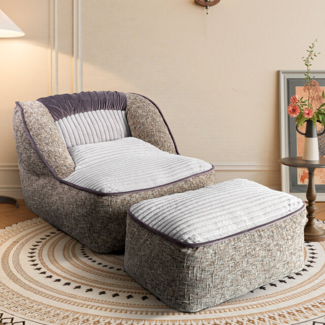 Polyester Refillable Bean Bag Lounger