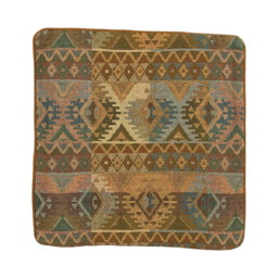 Jenkins Geometric Brown Square Throw Cushion