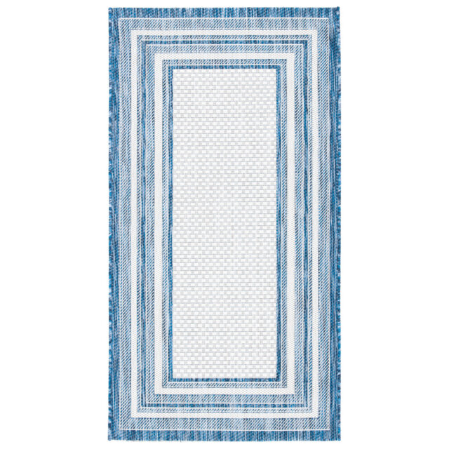 Austa Ivory/Navy Indoor/Outdoor Rug