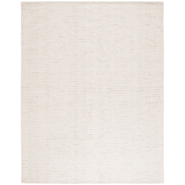 Abstract Hand Tufted Area Rug In Ivory / Brown