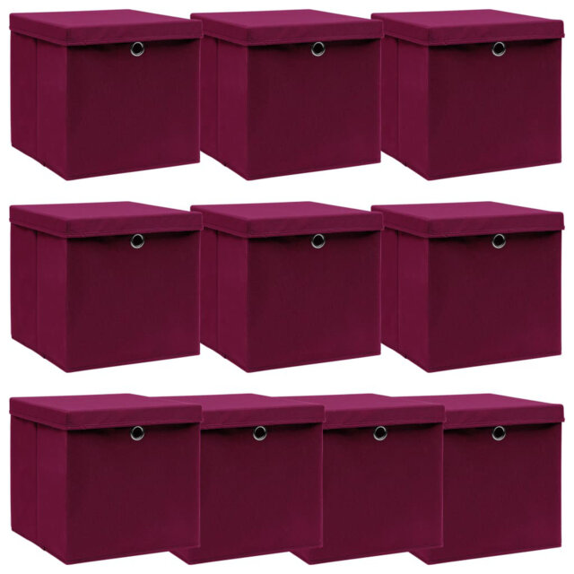 Storage Boxes with Lids Fabric