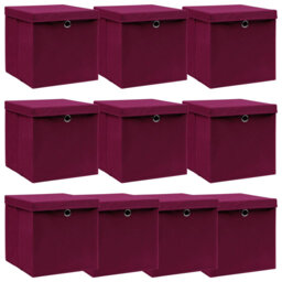 Storage Boxes with Lids Fabric