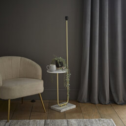 Bashar 131Cm Tray Table Floor Lamp (base only)