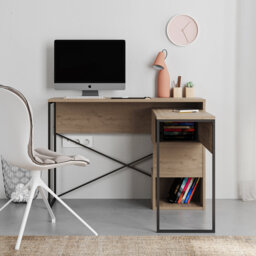 Claverton 110cm Wide Rectangle Writing Desk with Smart Storage